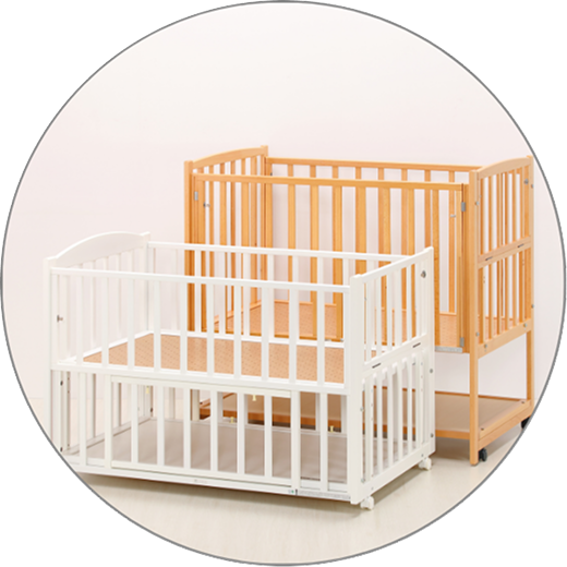 安心のベビーベッド